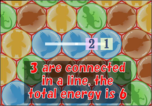 3 are connected in a line