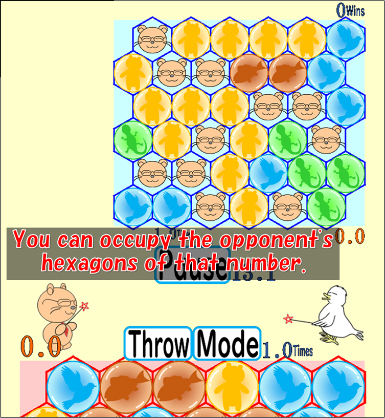 Occupy The Opponent's Hexagons 2