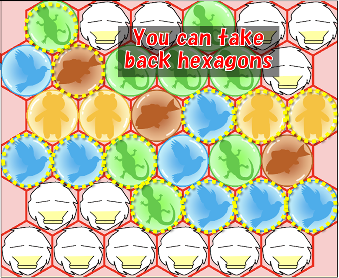 Take Back Occupied Hexagons 2