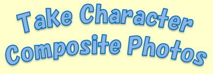 Take Character Composite Photos, Logo